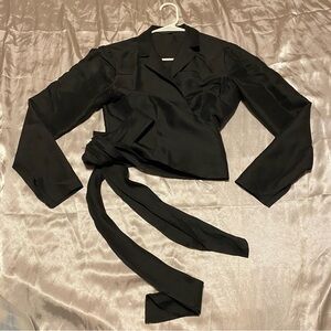 100% Silk Shantung Wrap Top - Vintage Victoria’s Secret “Moda” brand